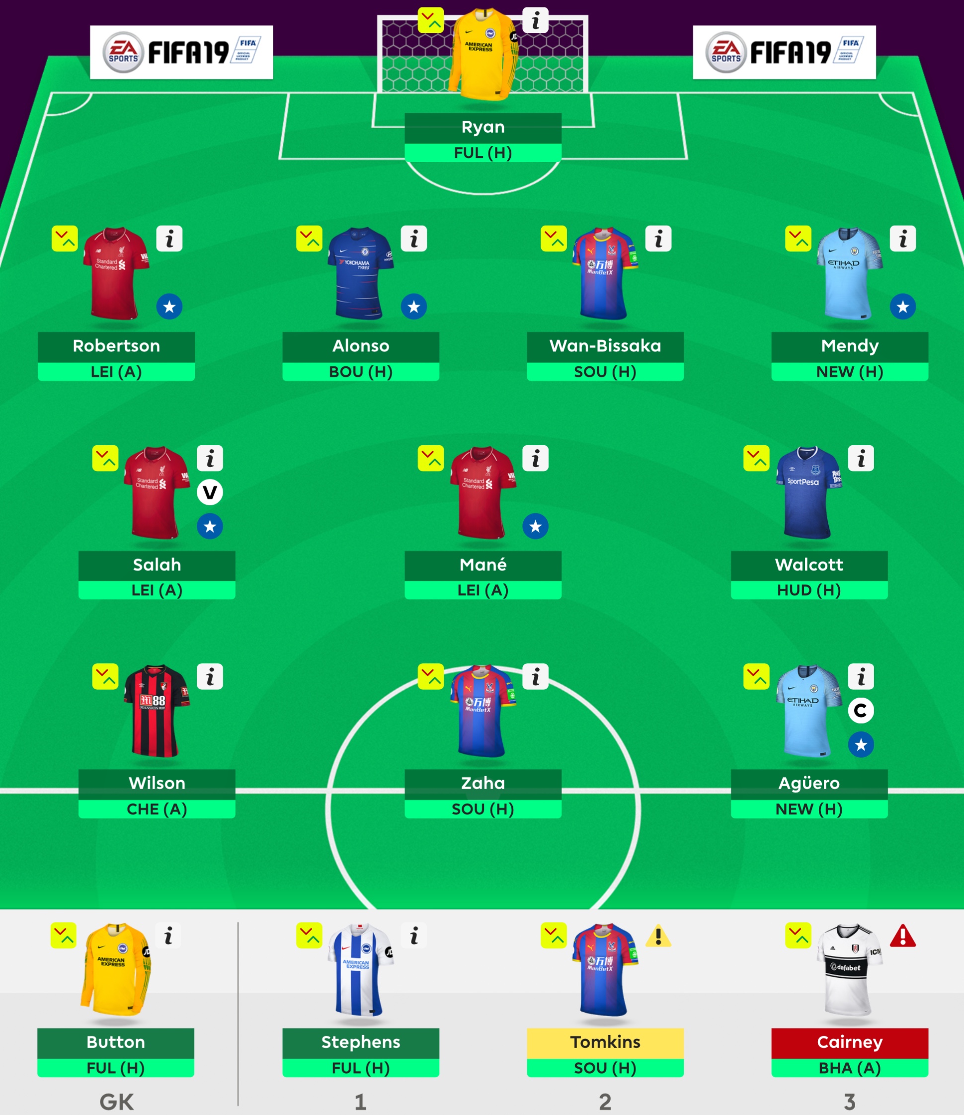 Gameweek 4 Team