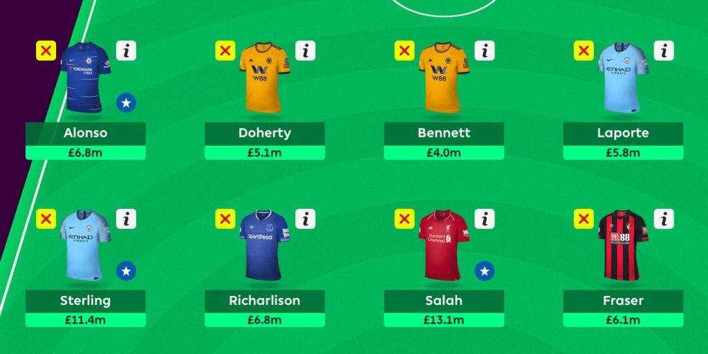 Gameweek 20 Team