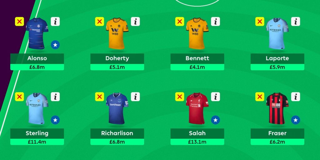 Gameweek 19 Team