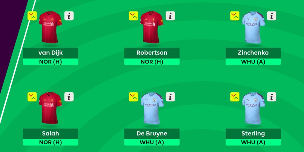 Gameweek 1 Draft