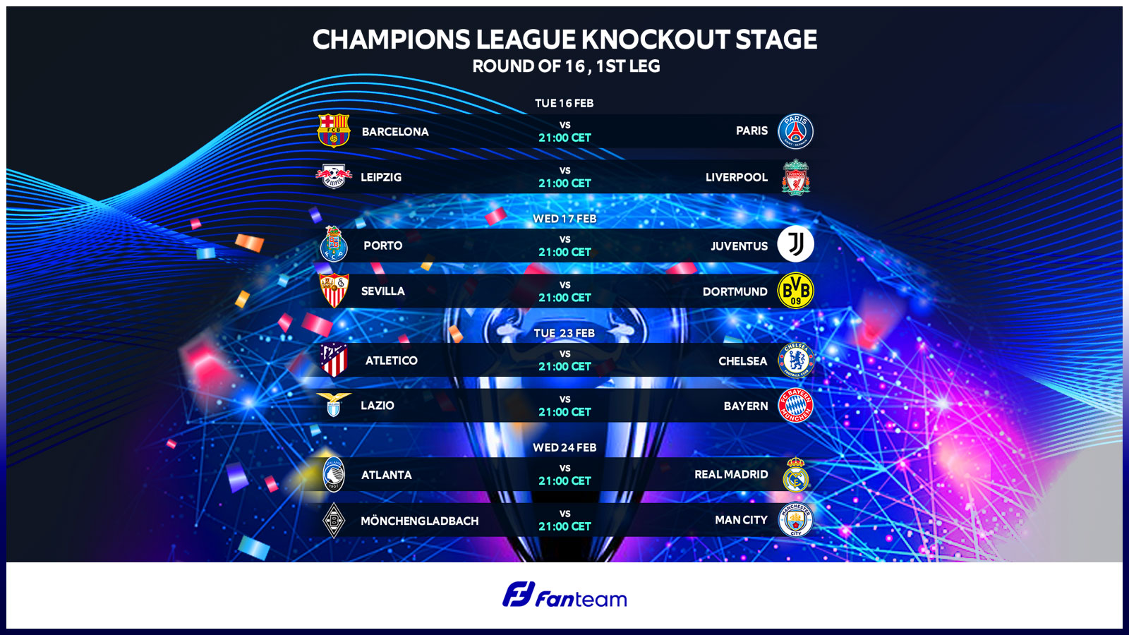 Champions League Fixtures