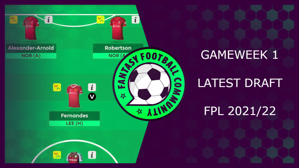 FPL GAMEWEEK 1 LATEST DRAFT